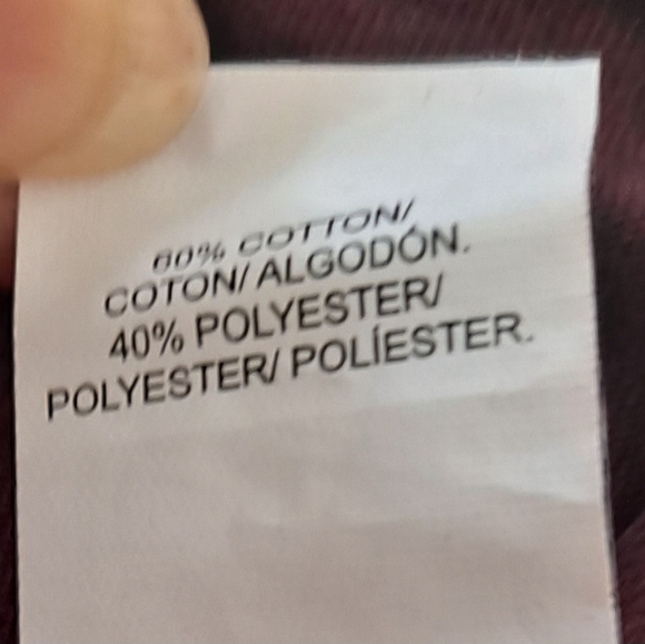 LUCKY BRAND Tee Shirt Top Mens M Henley Venice Burnout Long Sleeve Maroon - Picture 5 of 7